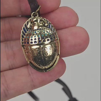 Moon Knight Golden Scarab Necklace Metal