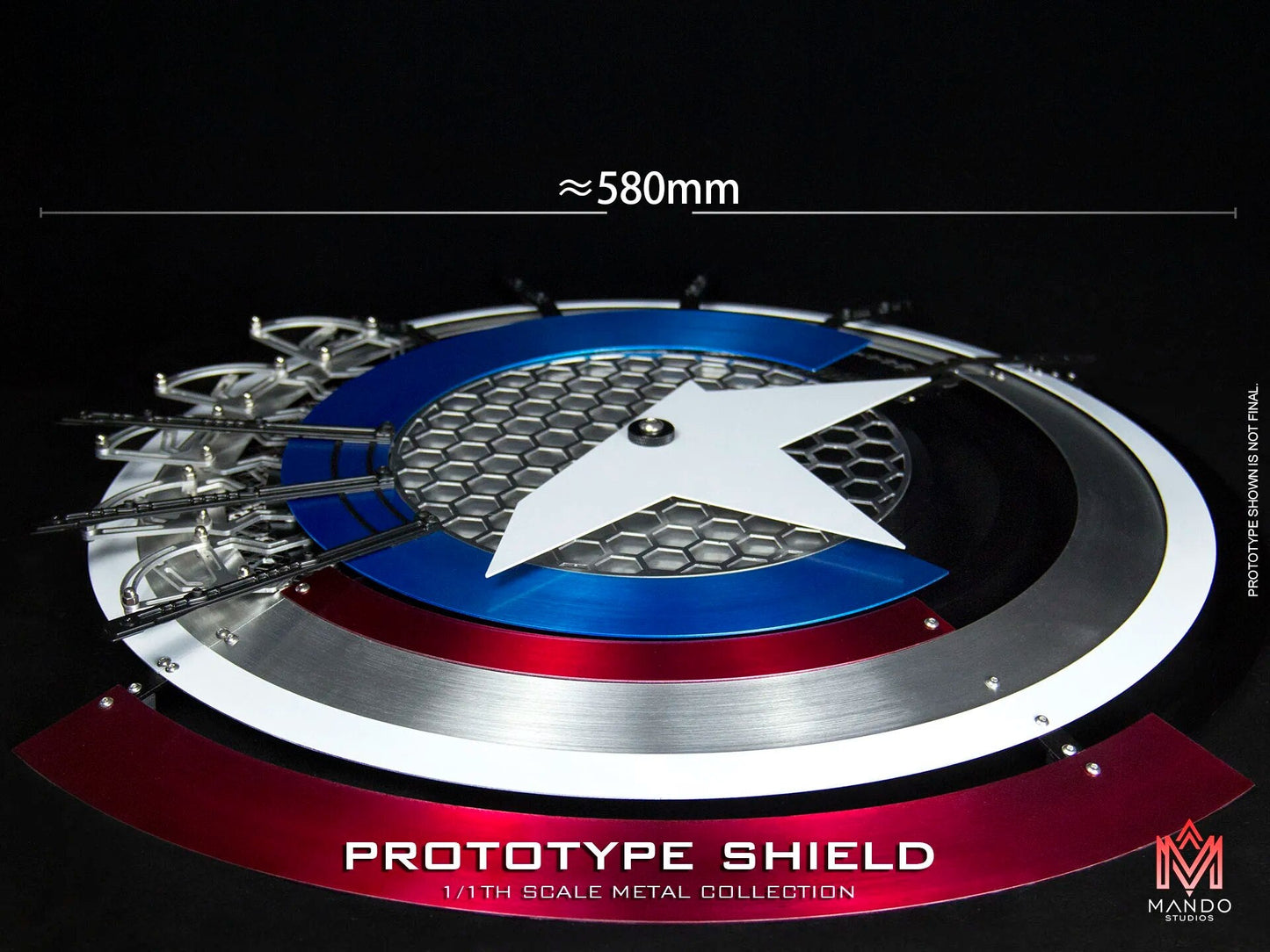 Prototype Of Captain America Shield Bracket Included - GeekReplicas