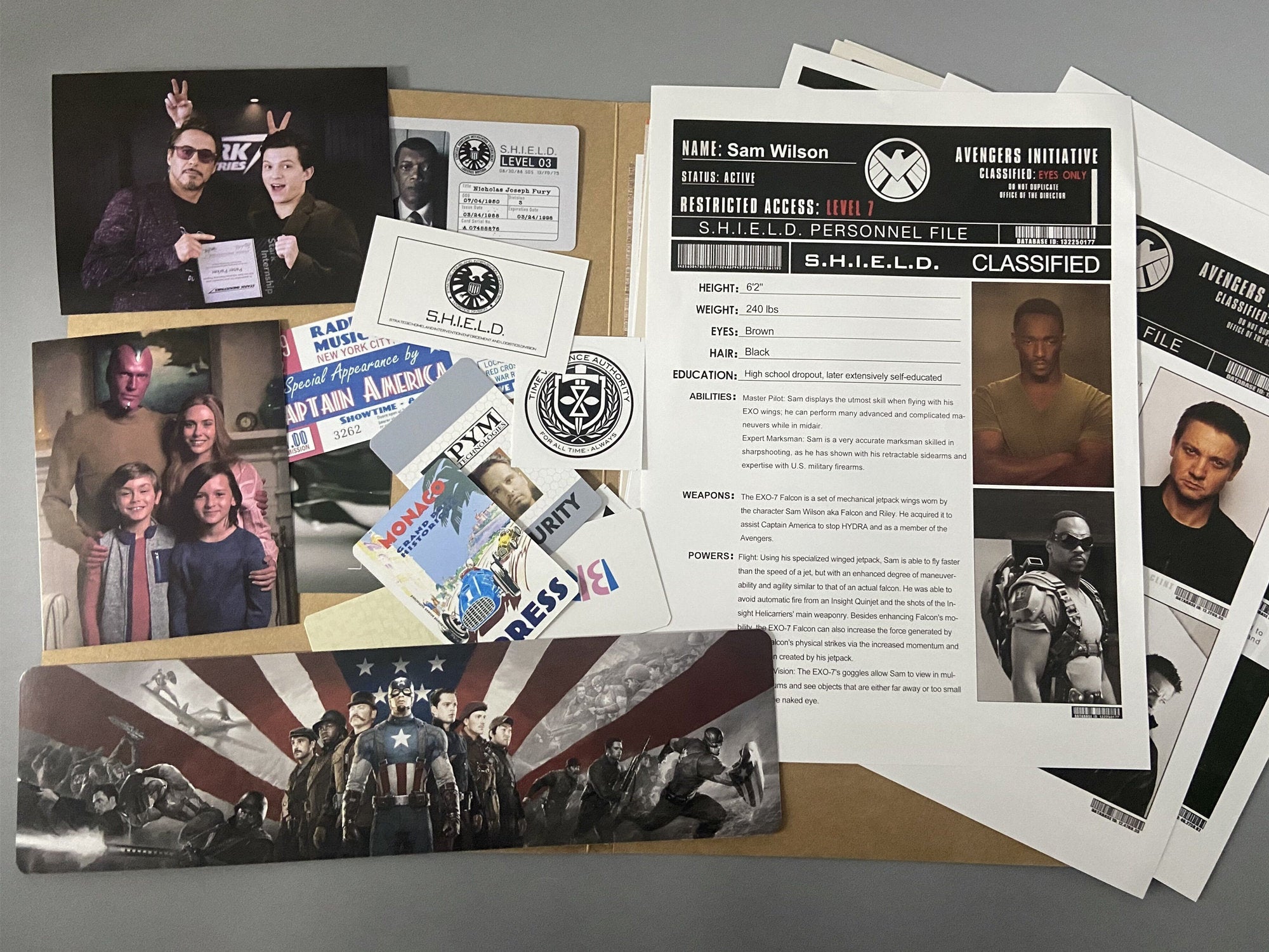Avengers S.H.I.E.L.D. File Set - Marvel Paper Prop Archive – GeekReplicas