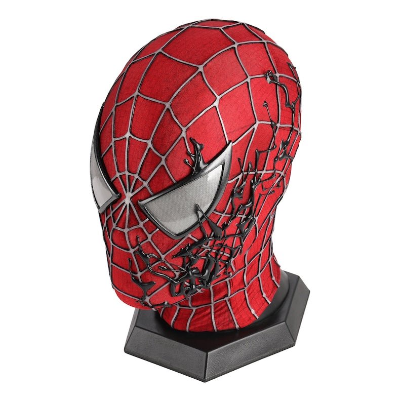 Spider - Man Venom Symbiote Wearable Mask With Faceshell 3D Rubber Web - GeekReplicas