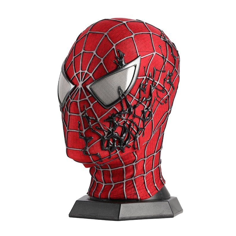 Spider - Man Venom Symbiote Wearable Mask With Faceshell 3D Rubber Web - GeekReplicas