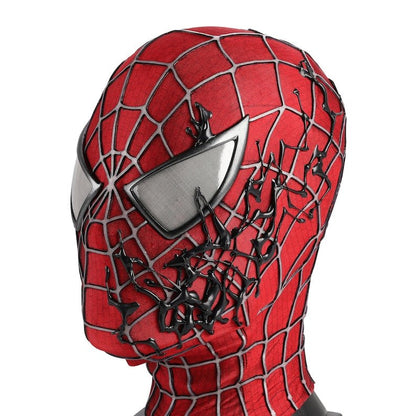 Spider - Man Venom Symbiote Wearable Mask With Faceshell 3D Rubber Web - GeekReplicas