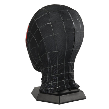 Spider - verse Black Spider - Man Miles Morales Mask With Faceshell Wearable - GeekReplicas