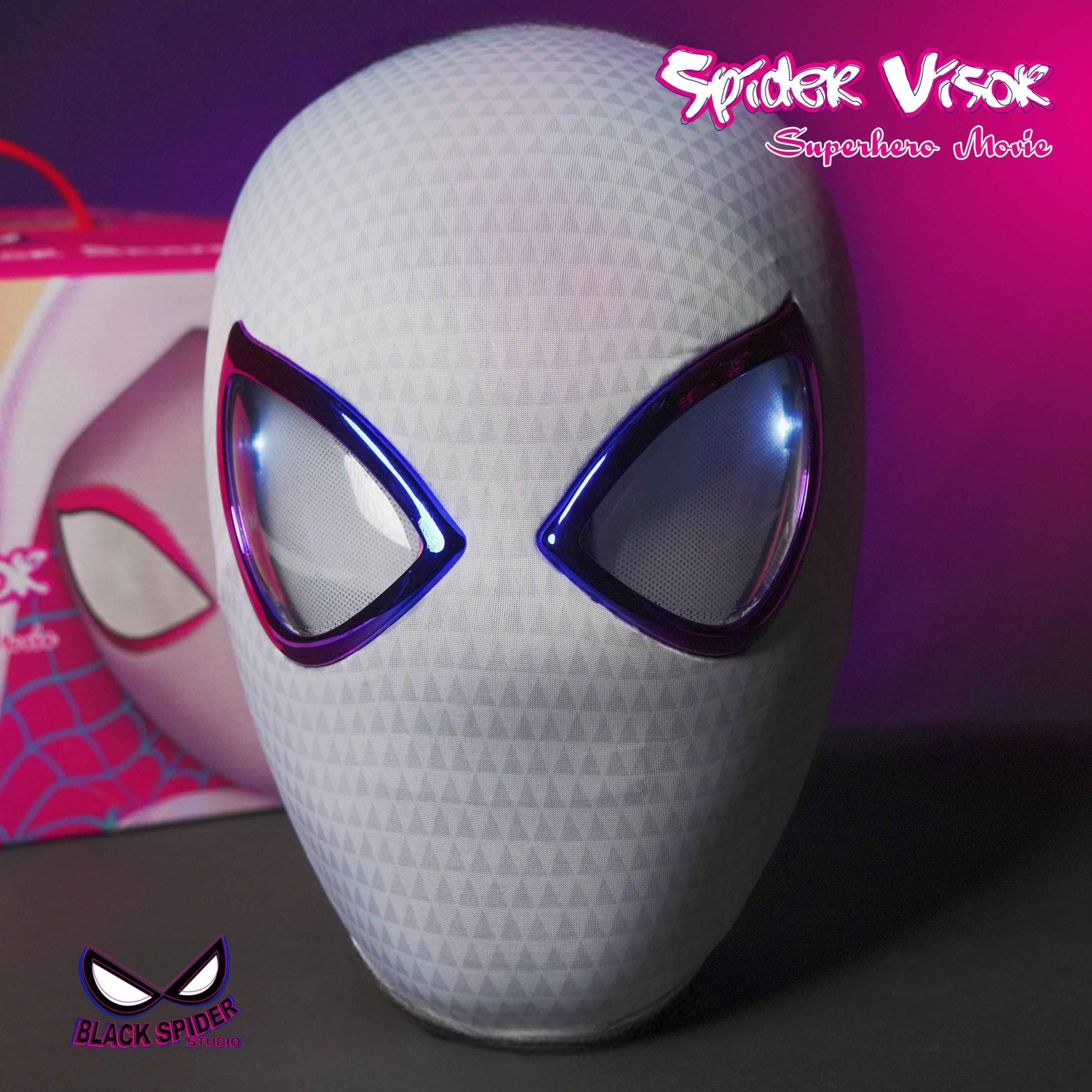 SpiderMan Gwen Mask With Moving Eyes - GeekReplicas