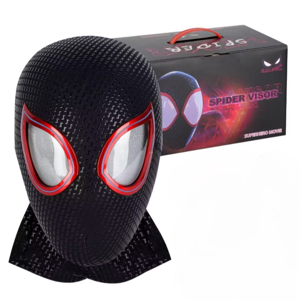 SpiderMan Miles Morales Mask With Moving Lenses - GeekReplicas