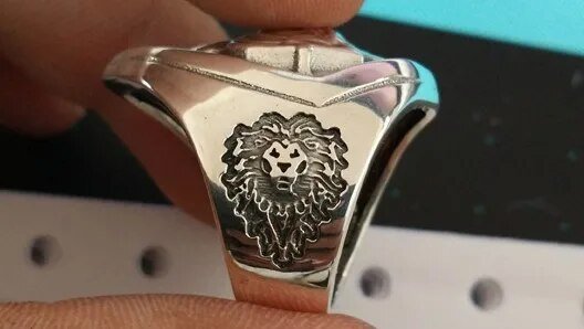 Warcraft Alliance King Lane Lion's Heart Ring - GeekReplicas