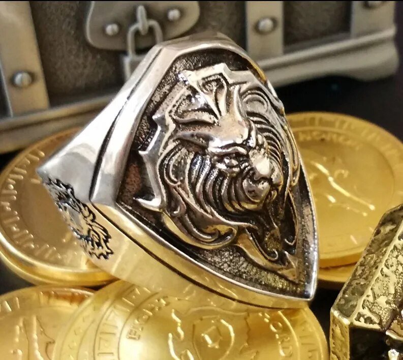 Warcraft Alliance King Lane Lion's Heart Ring - GeekReplicas